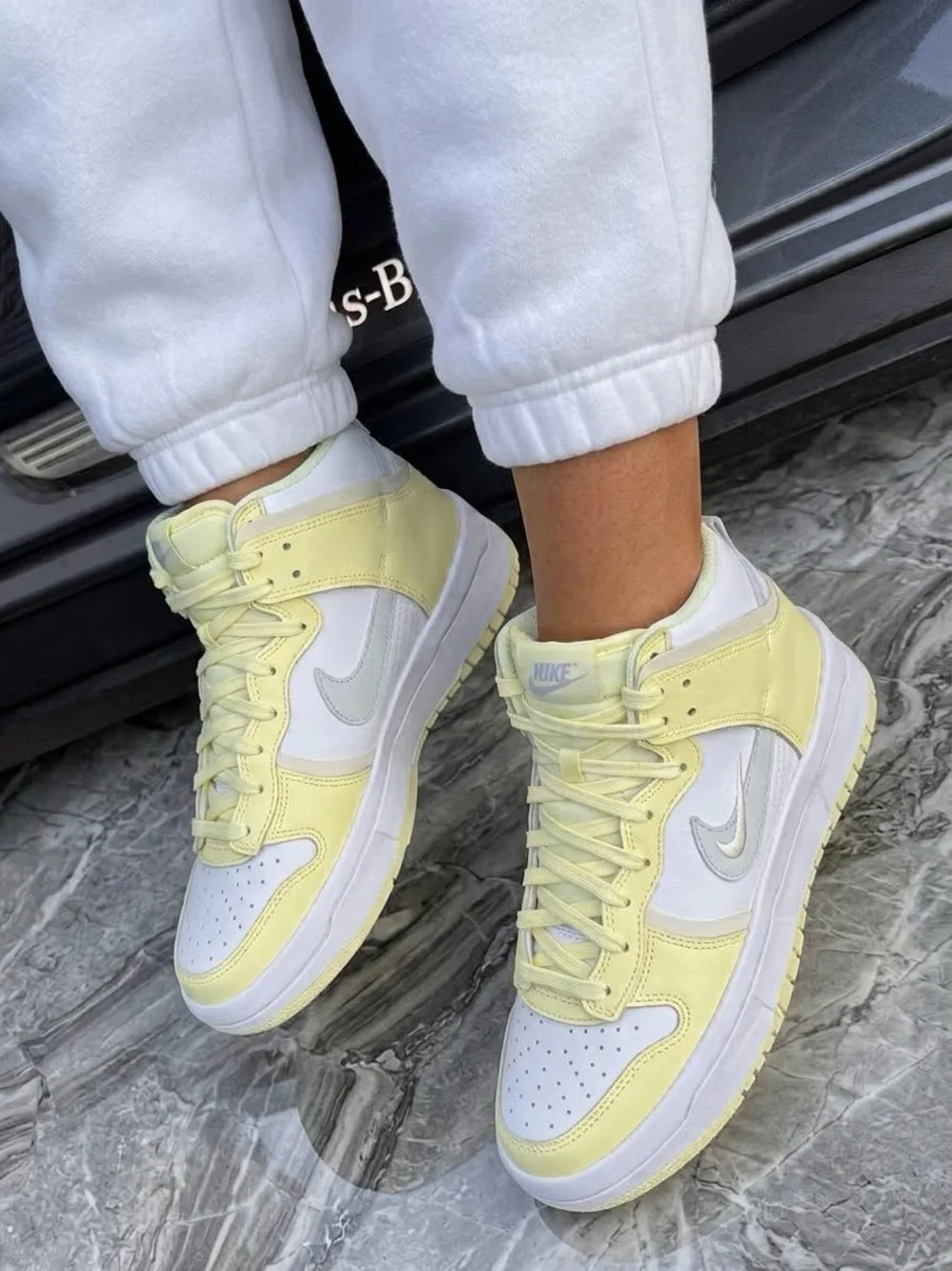 Nike Dunk High Up Lemon W8 DH3718-105 NIB